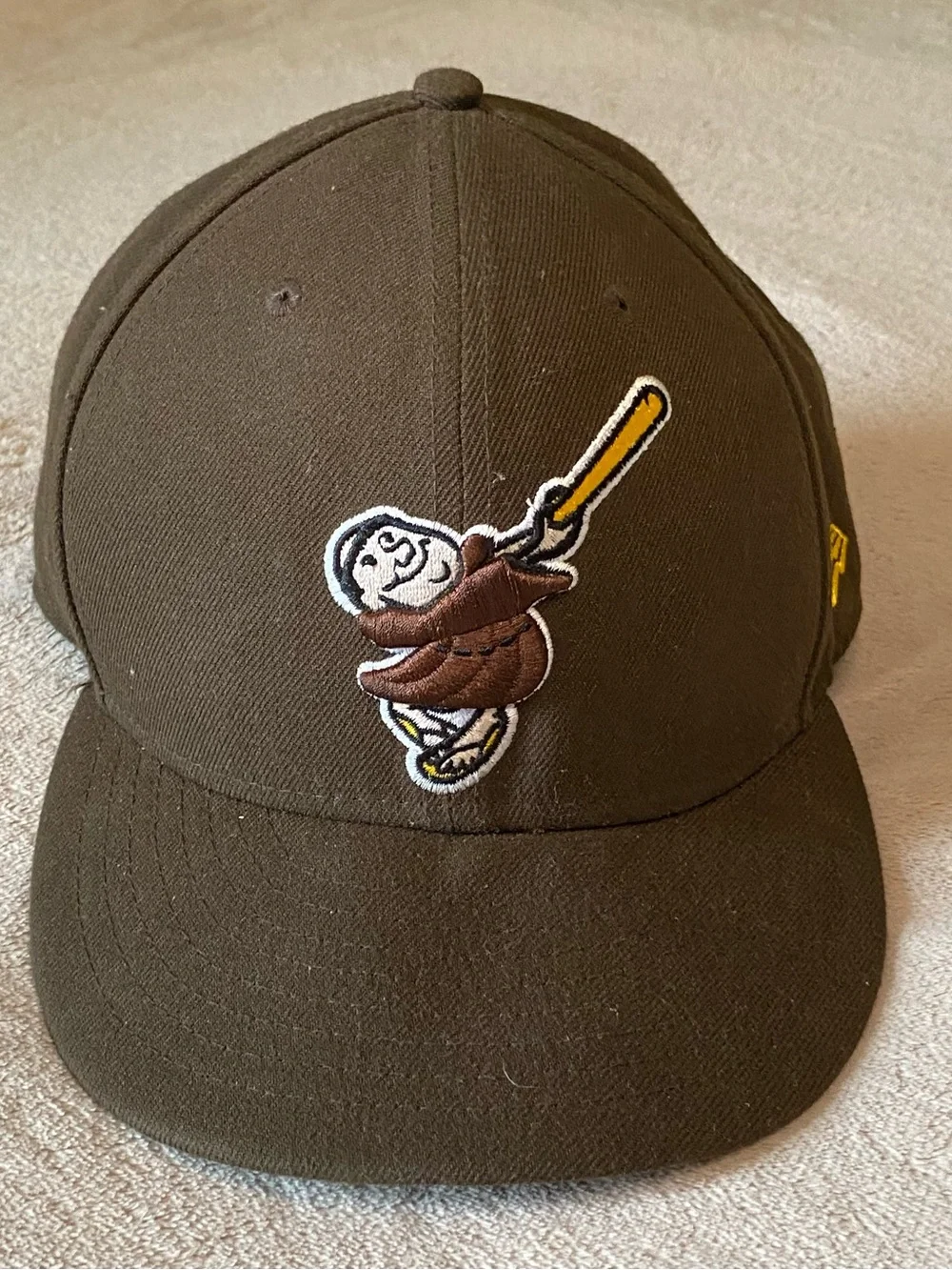 New Era 9FIFTY Padres Cooperstown Swinging Friar Snapback Hat Brown MLB